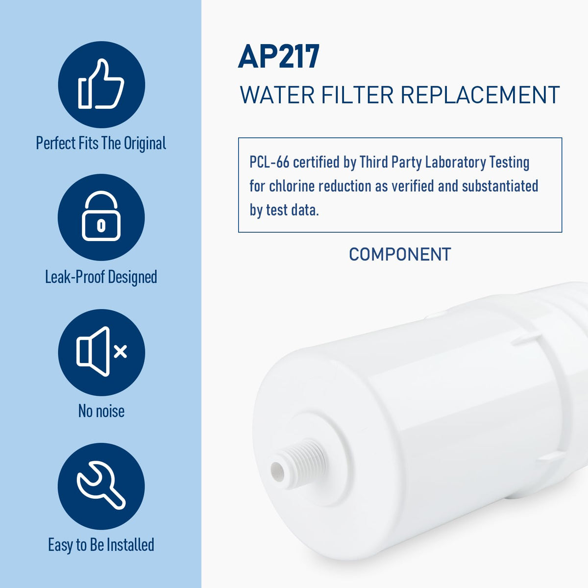 PERCOLA noiseless-installation allows quiet, simple filter changes