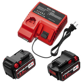 PercooAir 18V 8Ah battery pack front view enables longer tool runtime.