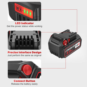 PercooAir multi-voltage rapid charger powers 18V and 12V devices quickly.