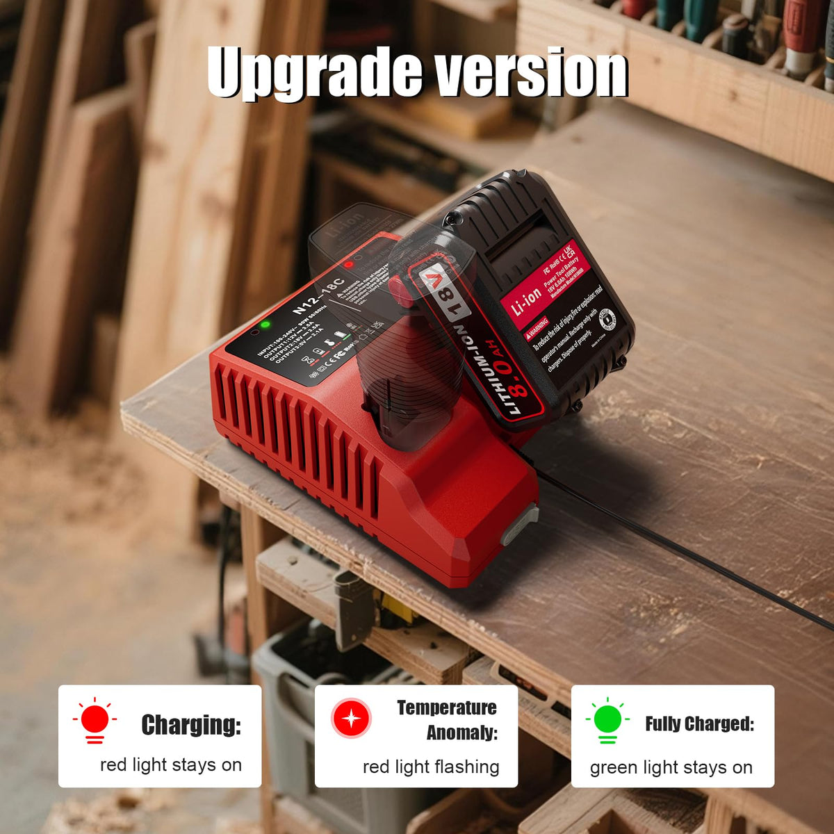 PercooAir charger USB port supports charging other devices during use.