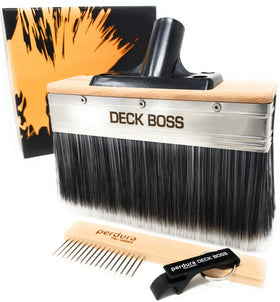 Perdura Deck Boss 7-inch brush head for fast coating on wood and composite surfaces