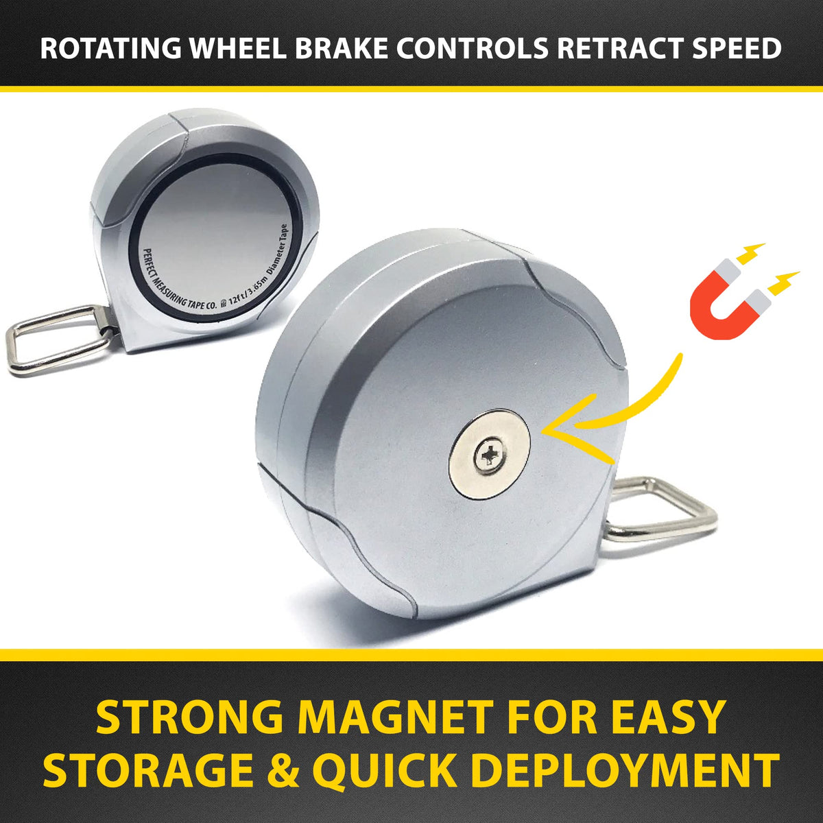 Perfect Pi DCT120 strong magnet keeps the case secure