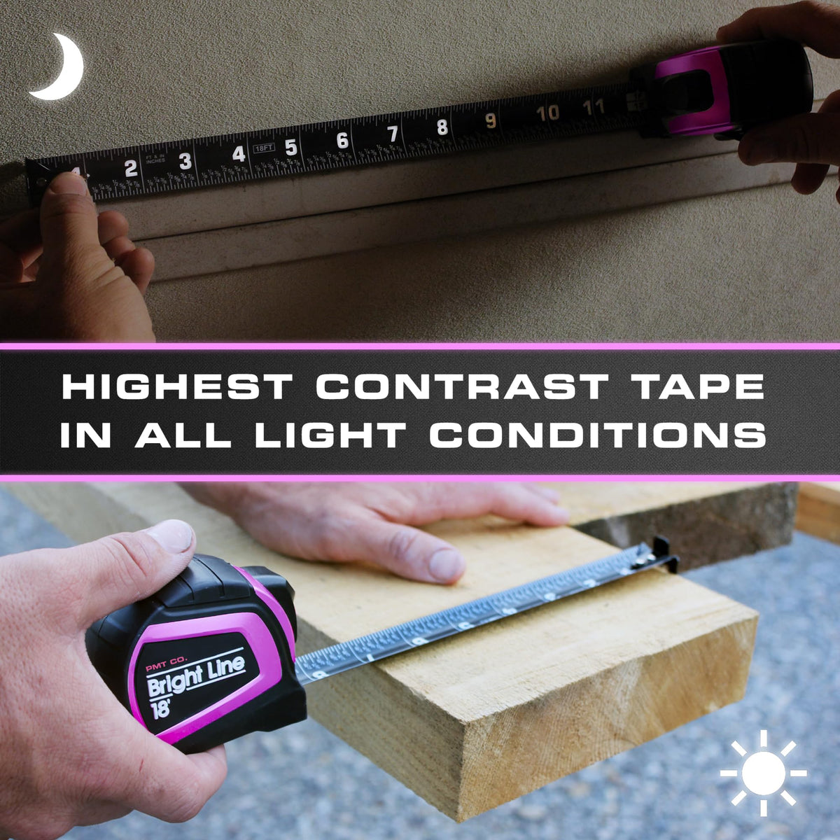 Perfect Measuring Tape anti-pinch retractable design for safe one-handed measuring