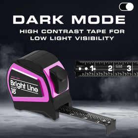 Perfect Measuring Tape double-sided blade with bold white numbers for quick readings