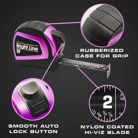 Perfect Measuring Tape rugged rubber case with belt clip for quick access