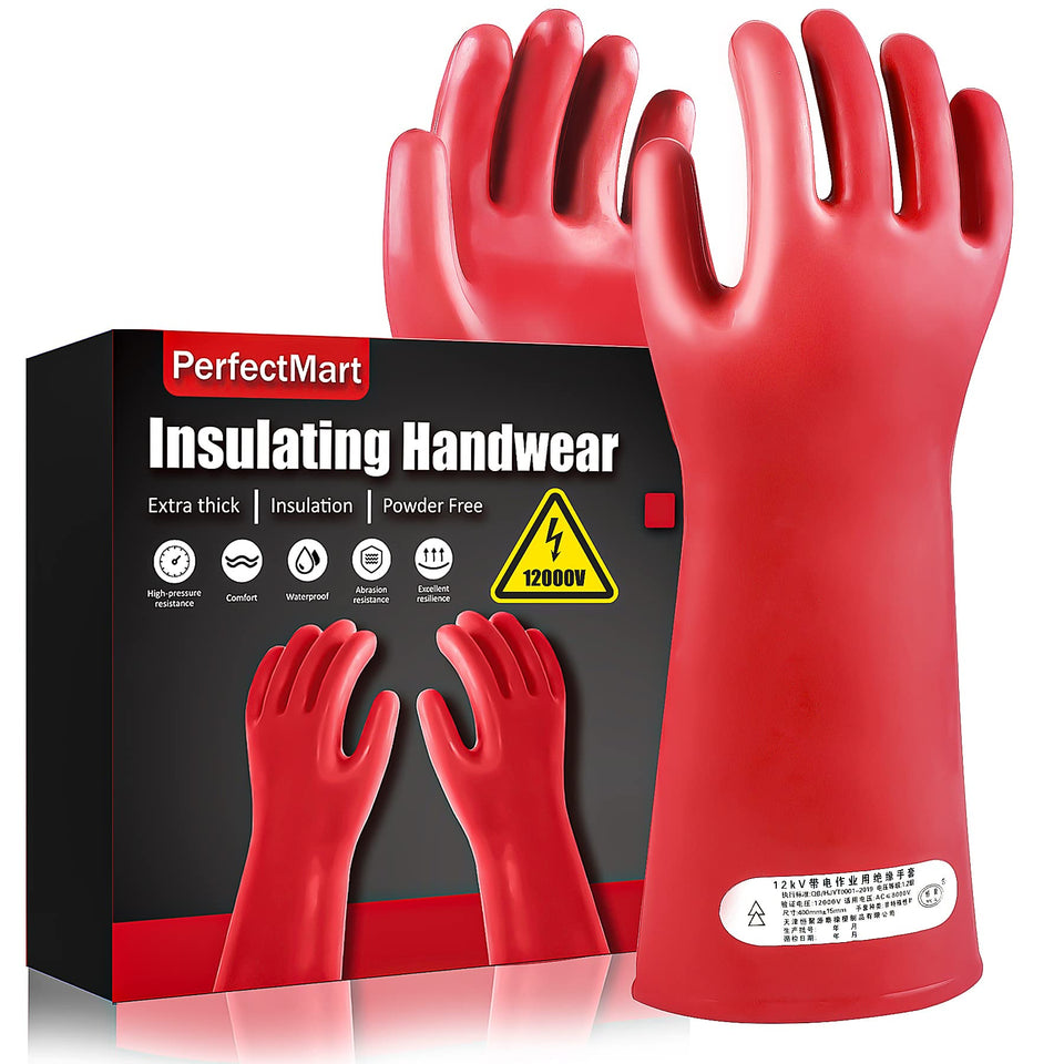 PerfectMart insulating gloves 12kV/22kV pack designed for high voltage work.
