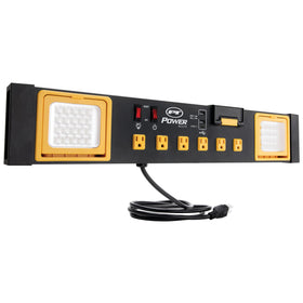 Performance Tool W2279 front view showing six outlets for bulky tools