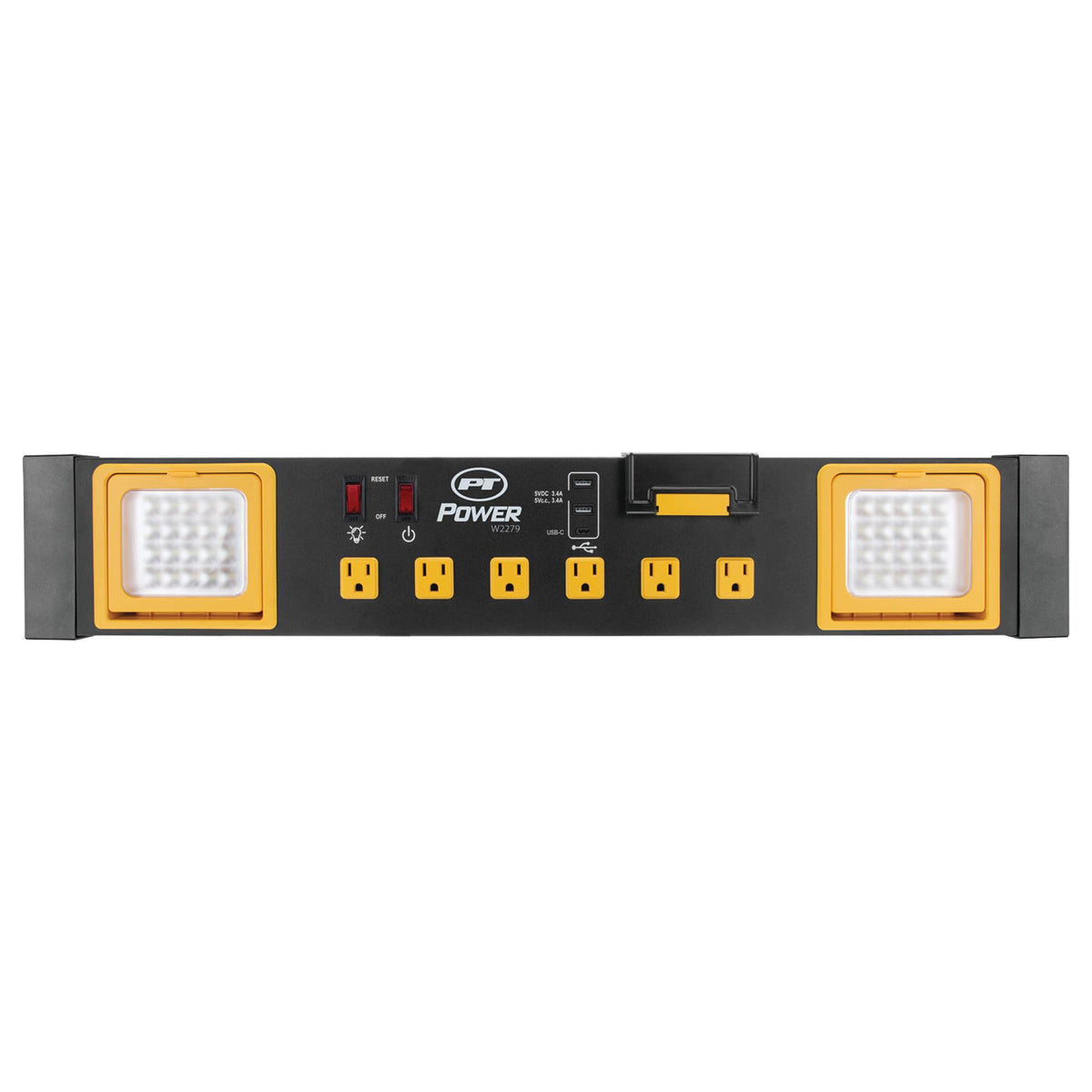 Performance Tool W2279 LED lights on for bright task illumination