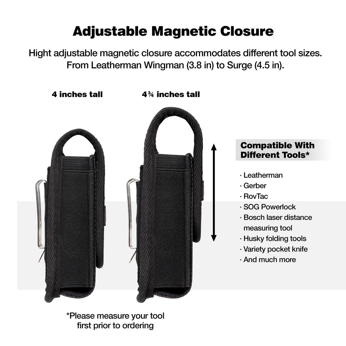 Perilogics Nylon construction resists wear for daily outdoor use.