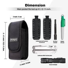 Close-up of Perilogics belt clip and 90 degree stopper for secure carry.