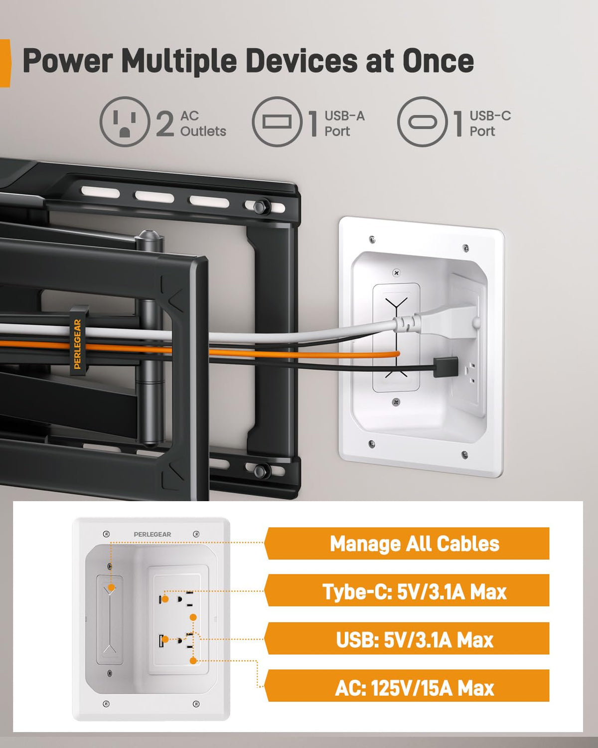 Perlegear dust bags and drill attachments minimize mess during install