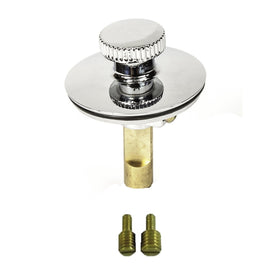 PermaFLOW universal lift n turn chrome drain stopper with twist-close control