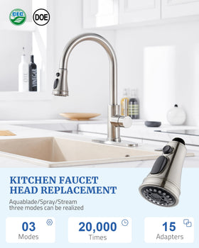 PerPaiMe adapter pack collection enables broad compatibility with popular faucet brands.