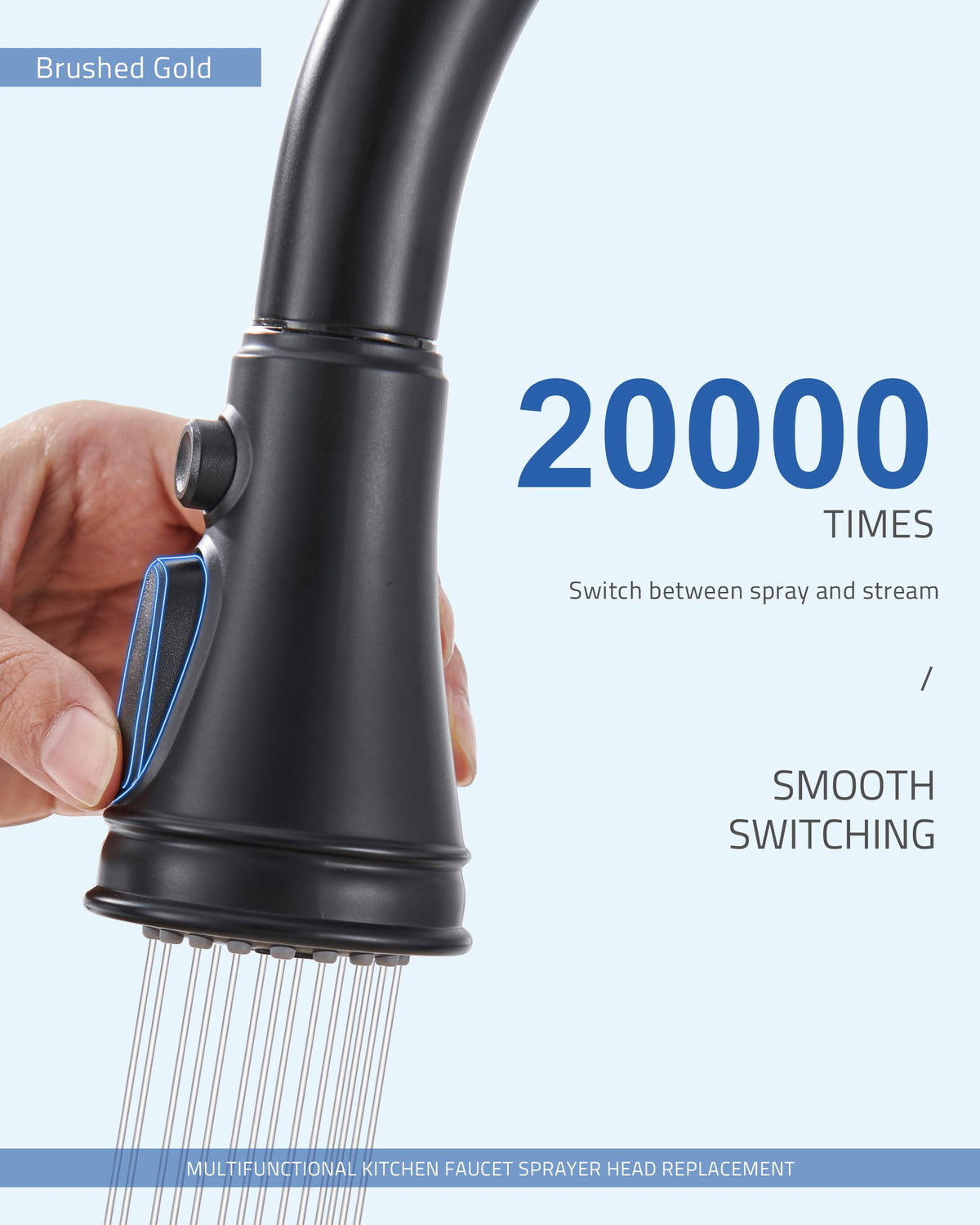 Aerator removal tool included for easy cleaning after long-term use.