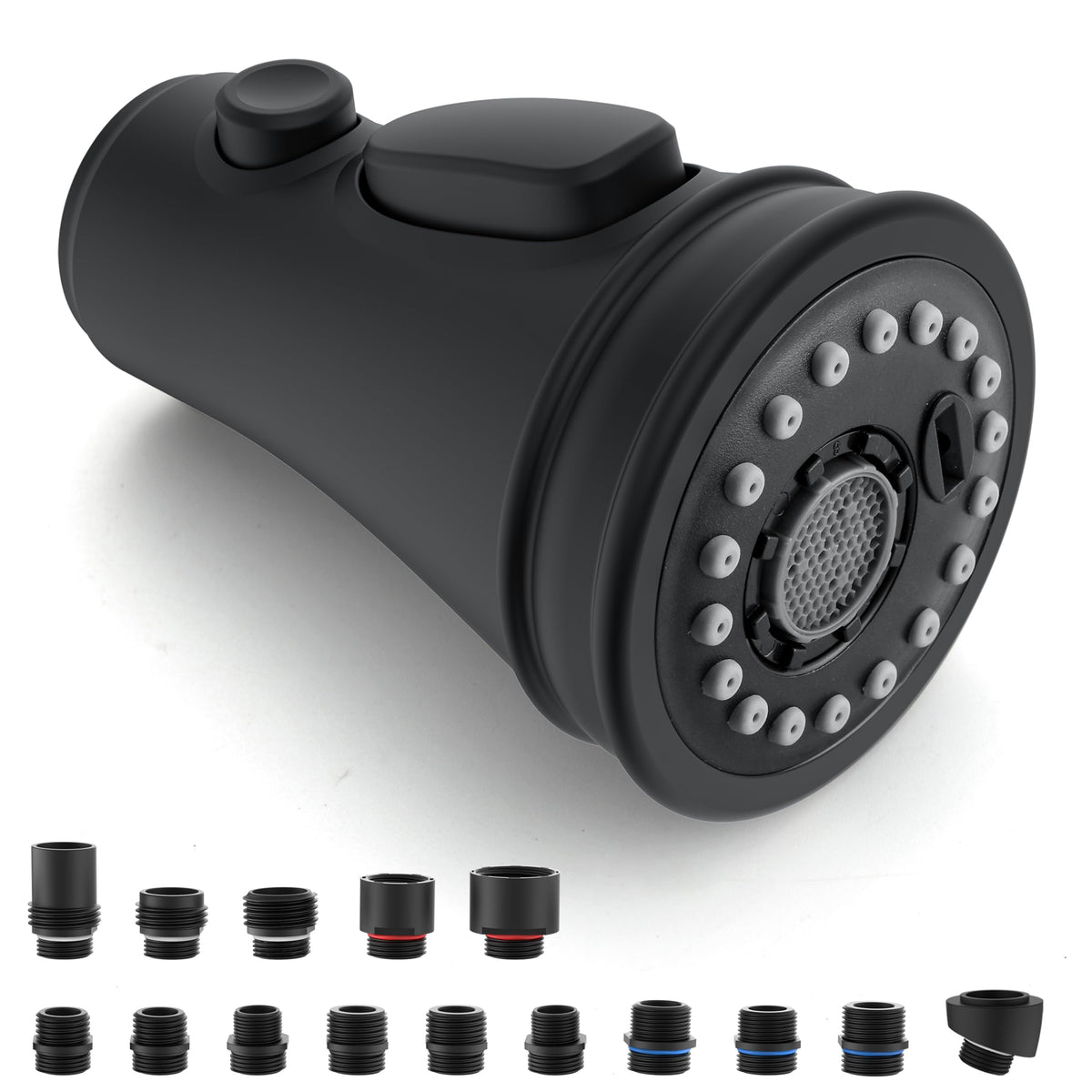 PerPaiMe kitchen spray head with 15 adapters for broad compatibility and simple replacement.
