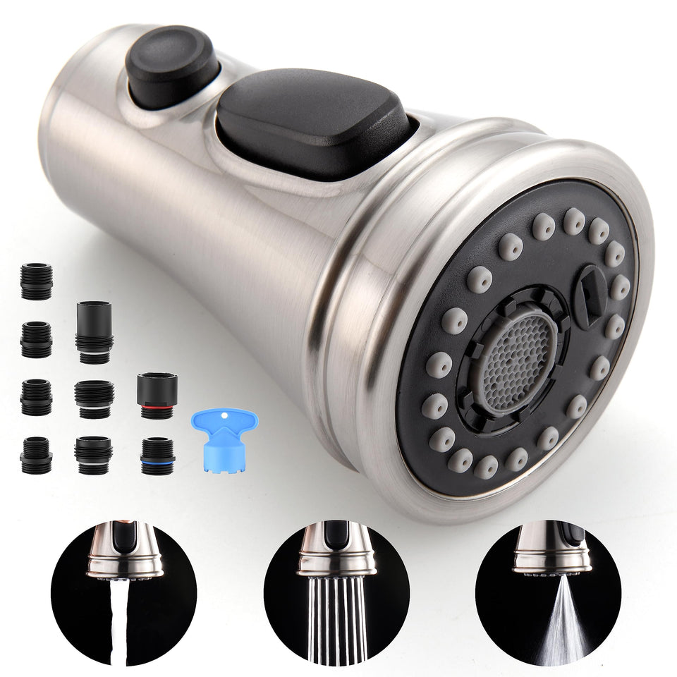 PerPaiMe kitchen sprayer head assembly shows quick, tool-free faucet upgrade.
