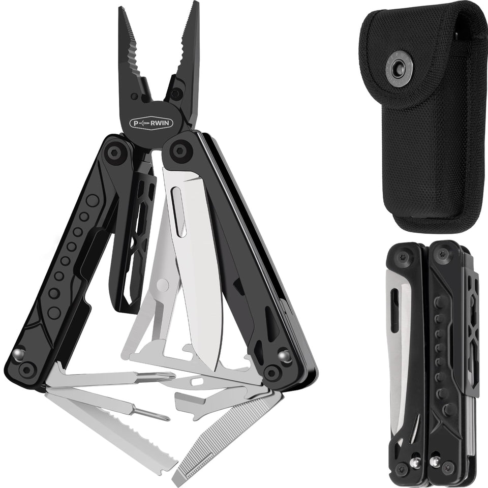 PERWIN Multitool 20in1 pliers offering versatile grip for on-site repairs.
