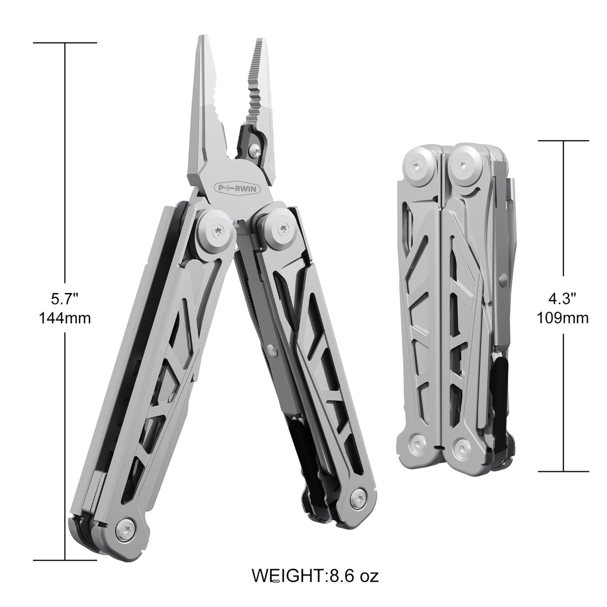 PERWIN multitool Phillips screwdriver ready for secure screws on gear