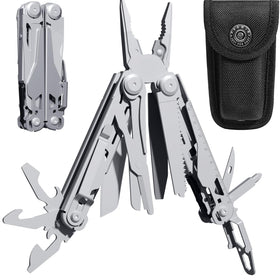 Perwin multitool with open pliers for quick on-site repairs and adjustments