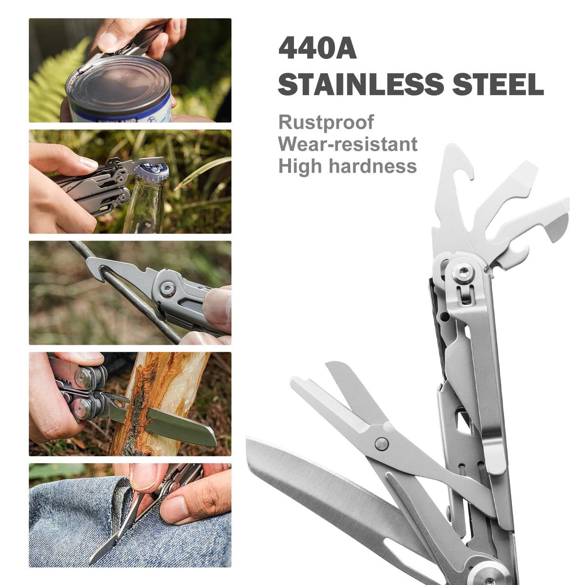 Perwin multitool compact design fits neatly in a pocket for easy access