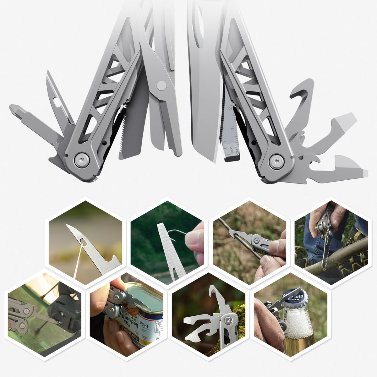 PERWIN multitool scissors suitable for fabric and rope tasks