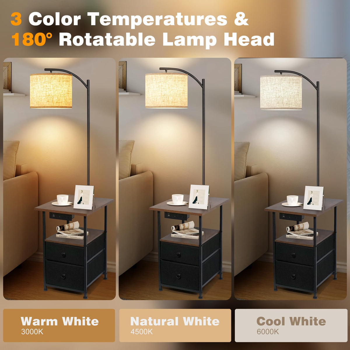 PESRAE three color temperature LED bulbs from warm to cool for ambiance