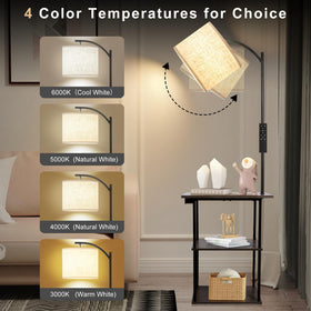 PESRAE floor lamp shade shows soft diffusion for cozy ambiance