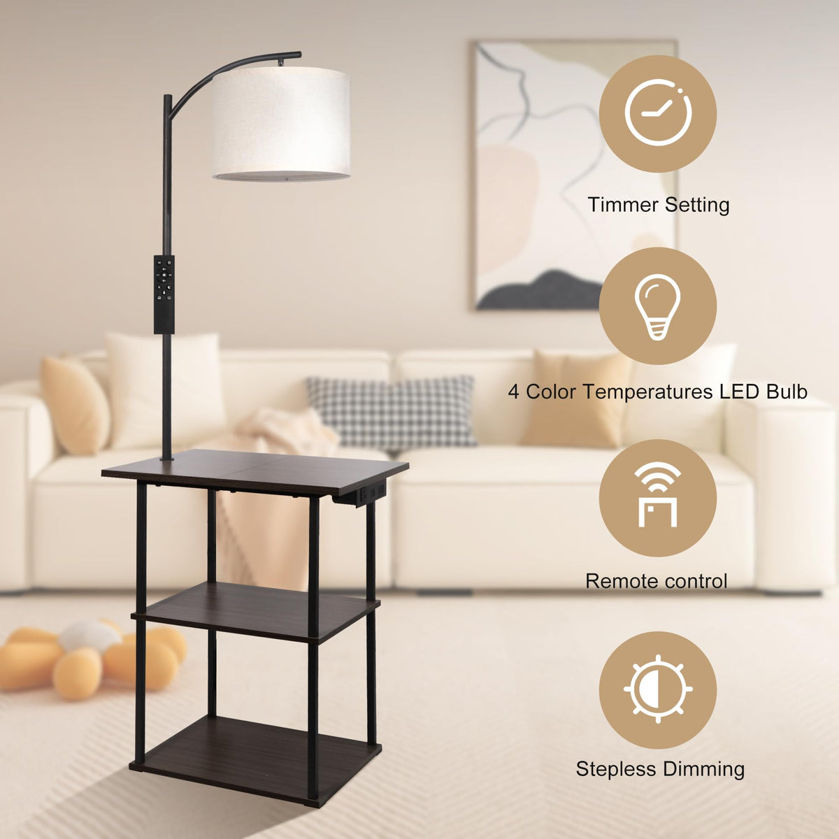 PESRAE remote control enables quick brightness and color changes