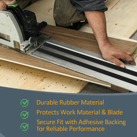 0.079-inch PET rubber guard offers durable tracking and long-lasting fit.