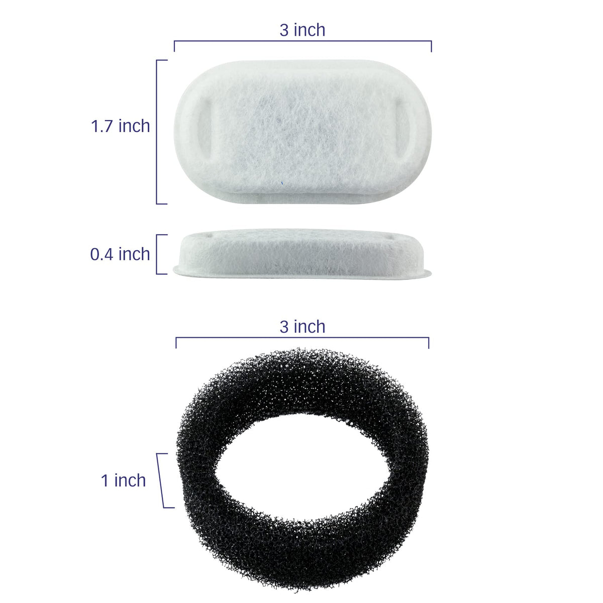 PET STANDARD PLWF003 packaging image of replacement filter A.