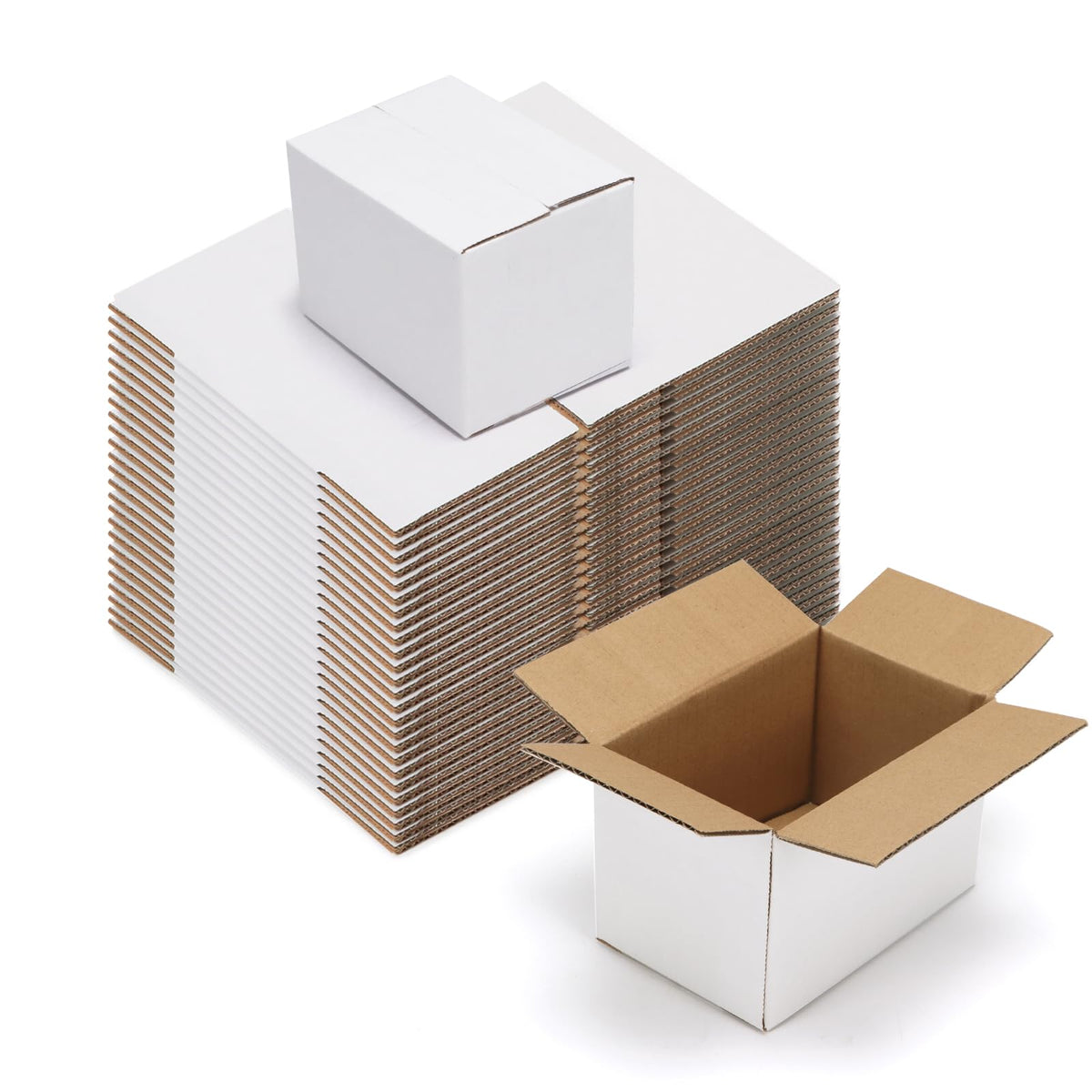 PETAFLOP 6x4x4 shipping box in flat-pack form saves space during storage.