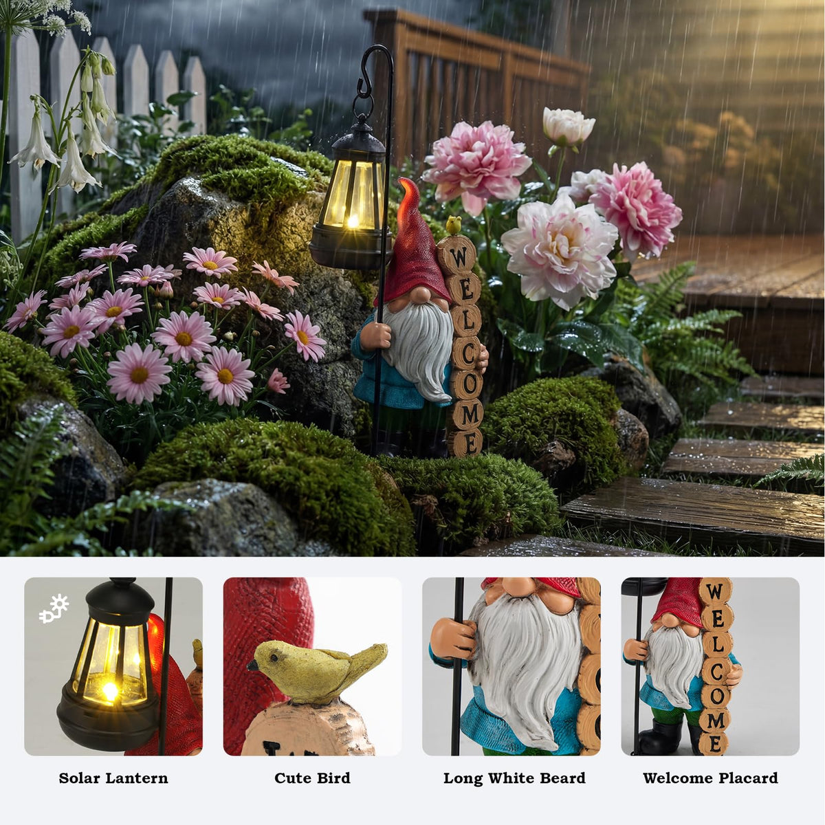 PETAFLOP garden gnome gift for mom or grandma, perfect for outdoor spaces.
