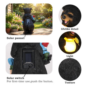 PETAFLOP weather-proof bear statue with UV finish withstands rain and sun.