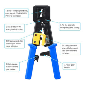 PETECHTOOL RJ45 connectors included for ready terminations