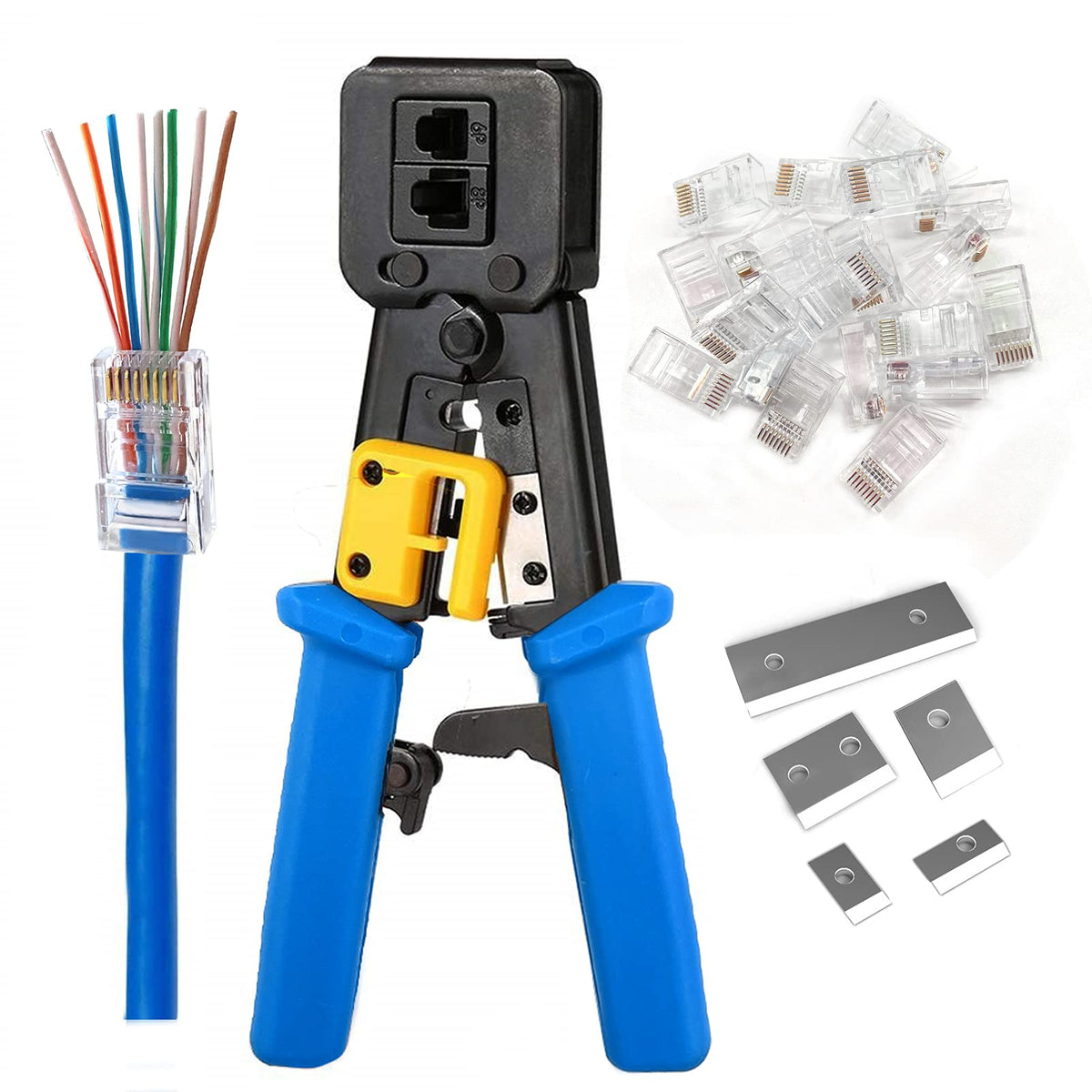 PETECHTOOL RJ45 crimping tool for precise terminations