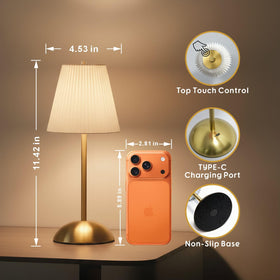 PetiitLyt rechargeable lamp demonstrating memory function for seamless daily use.