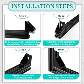 PETOX 1010 extrusion kit components for reliable DIY frames.