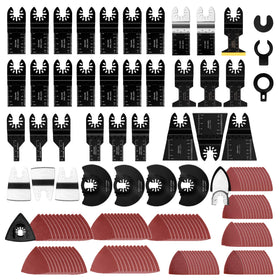 PETOX 159-piece oscillating blades kit ready for wood, plastic and metal projects