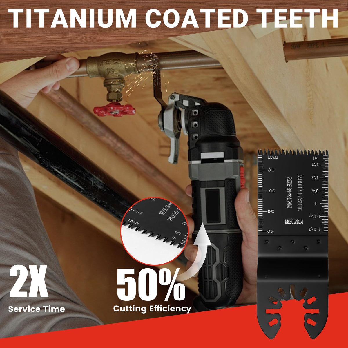 PETOX wood-plastic-metal cutting capabilities for home improvement tasks