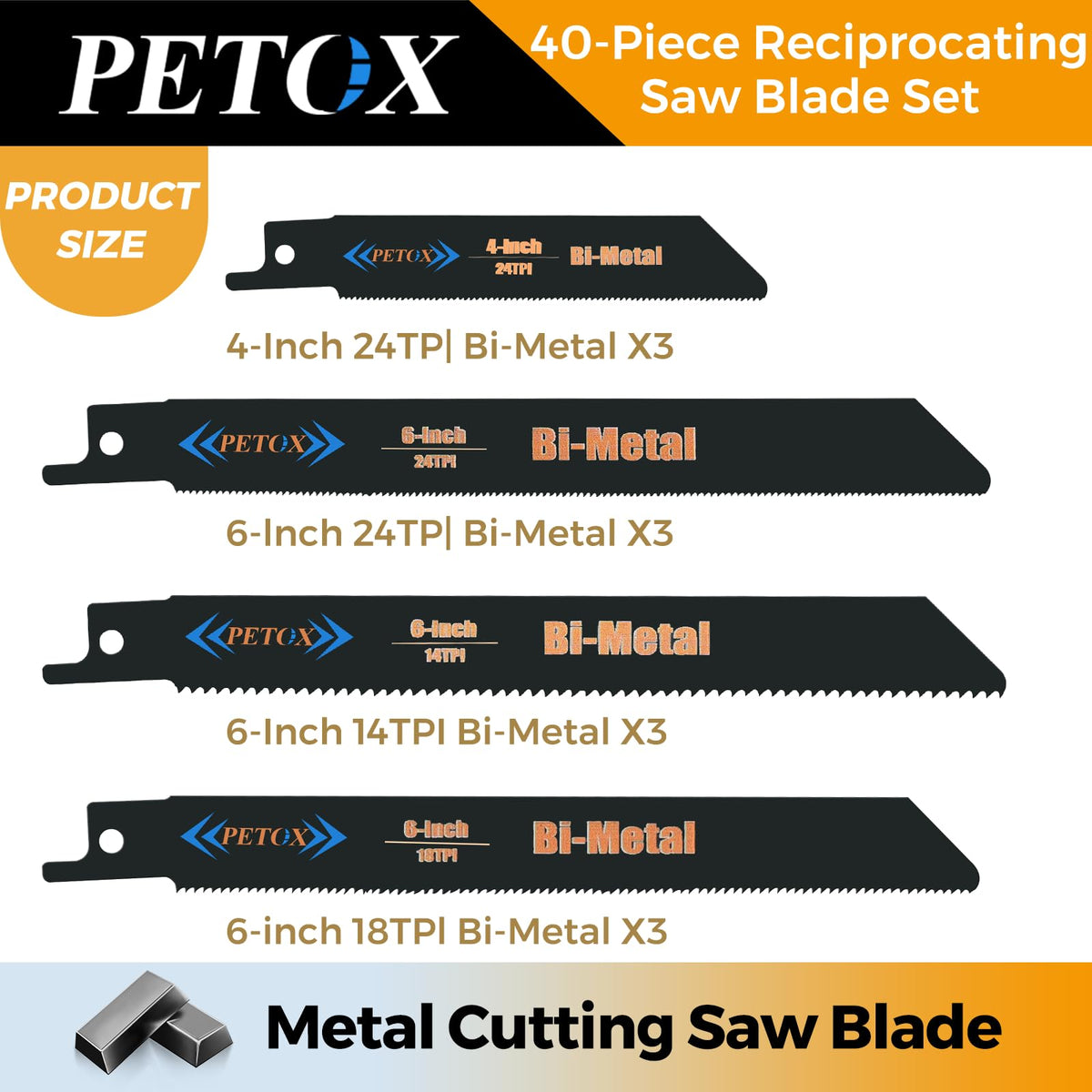 PETOX 9-inch 3TPI wood blades for versatile pruning projects