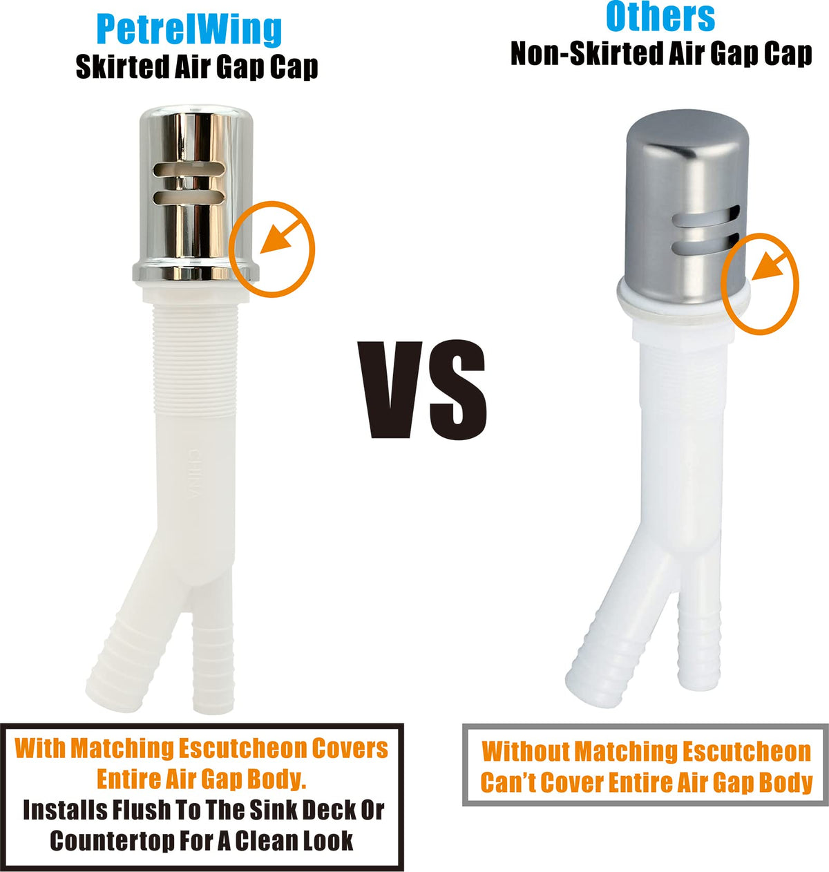 PetrelWing ABS body with brass cap ensures lasting reliability