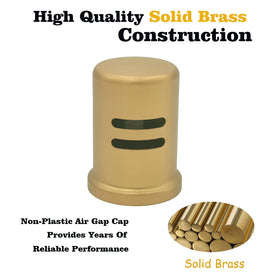 PetrelWing solid brass air gap cap adds durability and corrosion resistance.