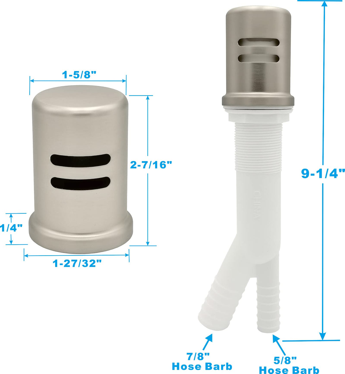PetrelWing air gap flange detail for flush sink installation