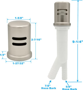 PetrelWing air gap flange detail for flush sink installation