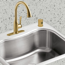 PetrelWing universal air gap kit with flange and plastic body fits most dishwashers.