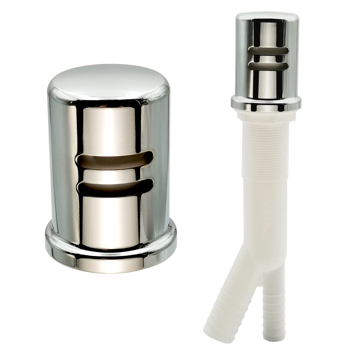 PetrelWing dishwasher air gap cap polished chrome prevents backflow and keeps dishes clean