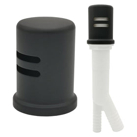 PetrelWing matte black air-gap cover for a flush, cohesive sink look.