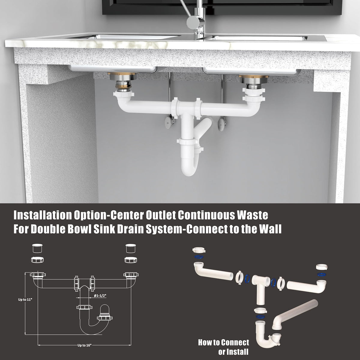 PetrelWing j-bend 1-1/2 highlights sturdy leak-resistant connection.