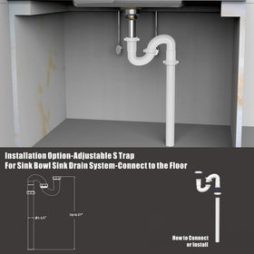PetrelWing waste arm 1-1/2-7 shows flexible waste routing.