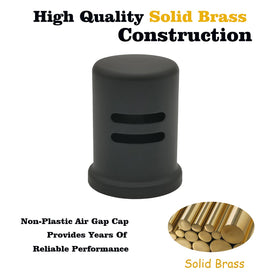 PetrelWing solid brass air-gap cap delivers durable, corrosion-resistant performance.